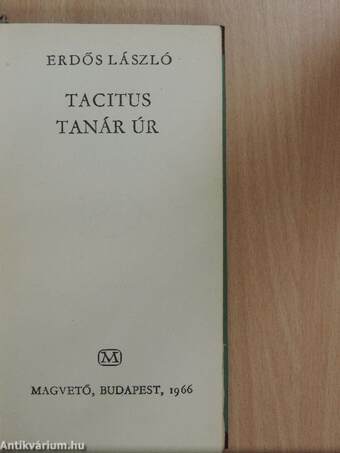 Tacitus tanár úr