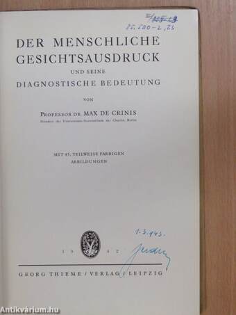 Der menschliche Gesichtsausdruck und seine diagnostische Bedeutung