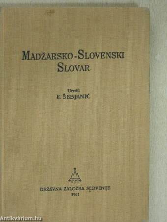 Madzarsko-slovenski slovar