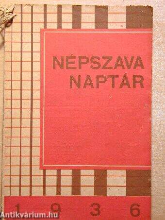 Népszava naptár 1936