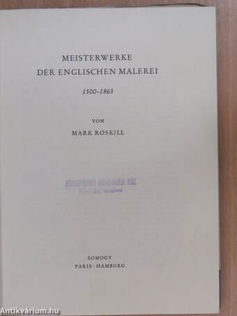 Meisterwerke der englischen Malerei 1500-1865