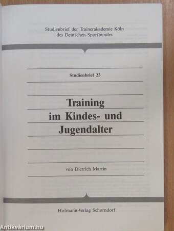 Training im Kindes- und Jugendalter