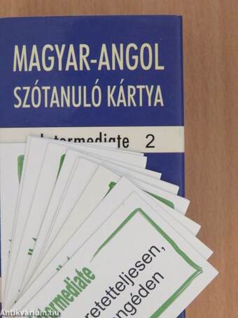 Magyar-angol szótanuló kártya - Intermediate 1-2. 