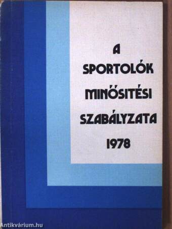 A sportolók minősítési szabályzata 1978
