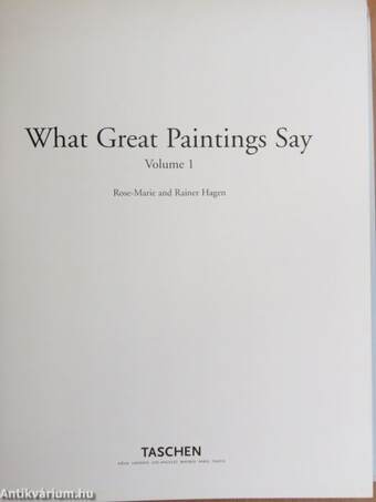 What Great Paintings Say 1.