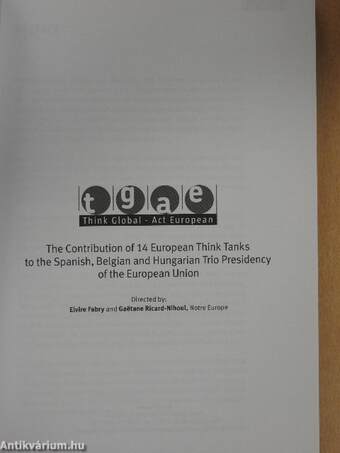 The Contribution of 14 European Think Tanks to the Spanish, Belgian and Hungarian Trio Presidency of the European Union