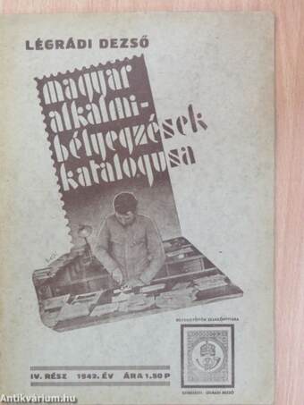 Magyar alkalmi-bélyegzések katalogusa IV. 1942. év