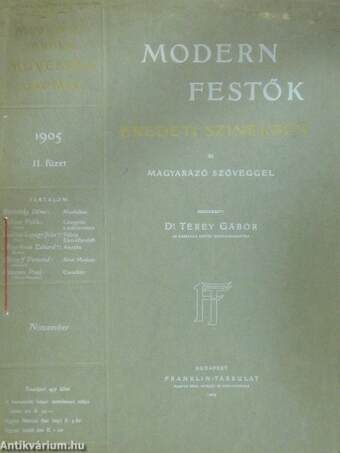 Modern festők 1904-1906. (nem teljes évfolyamok) (22 füzet)