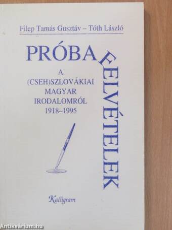 Próbafelvételek a (cseh)szlovákiai magyar irodalomról 1918-1995