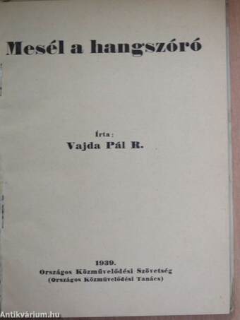 Mesél a hangszóró