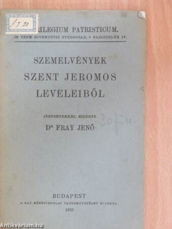 Szemelvények Szent Jeromos leveleiből 