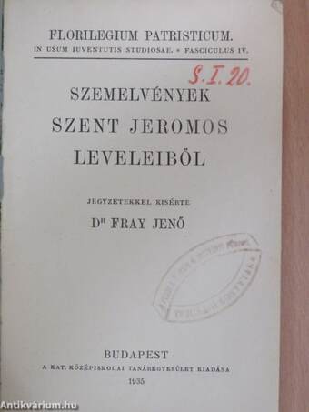 Szemelvények Szent Jeromos leveleiből 