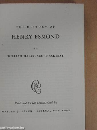 The History of Henry Esmond