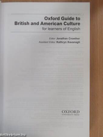 Oxford Guide to British and American Culture