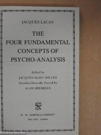 The Four Fundamental Concepts of Psycho-Analysis