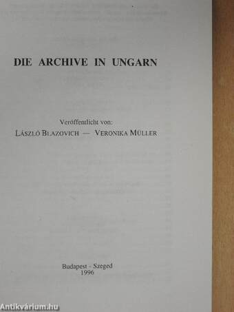 Die Archive in Ungarn