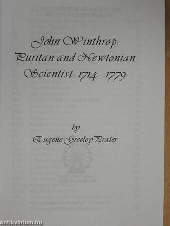 John Winthrop: Puritan and Newtonian Scientist