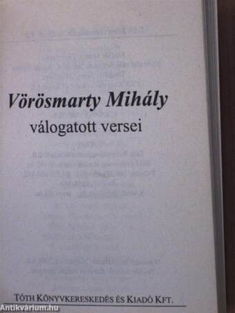 Vörösmarty Mihály válogatott versei