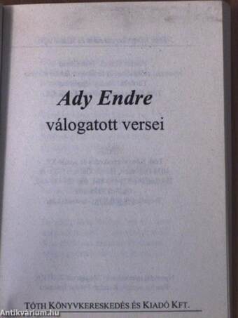 Ady Endre válogatott versei