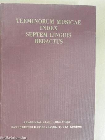 Terminorum musicae index septem linguis redactus