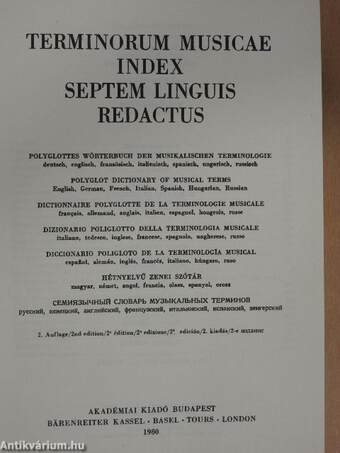 Terminorum musicae index septem linguis redactus