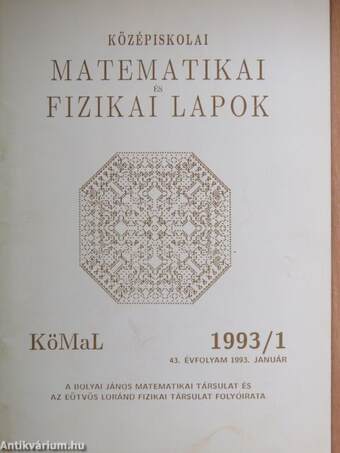 Középiskolai matematikai és fizikai lapok 1993. január-december