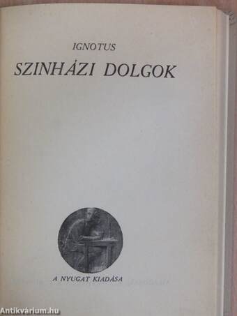 Szinházi dolgok