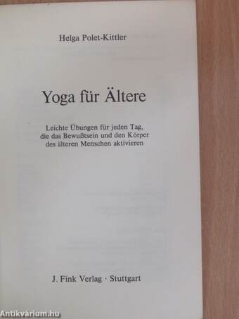 Yoga für Ältere