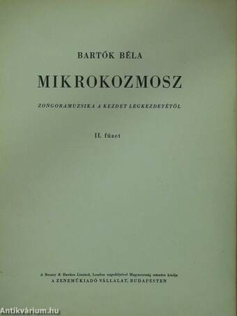 Mikrokozmosz zongorára II.