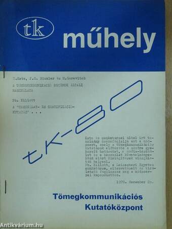 TK műhely 1979. december 20.