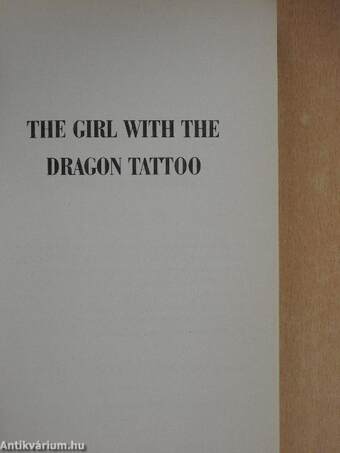 The Girl With the Dragon Tattoo