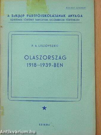 Olaszország 1918-1939-ben