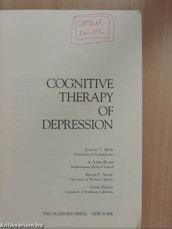 Cognitive Therapy of Depression