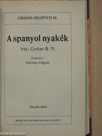 A spanyol nyakék I-III.