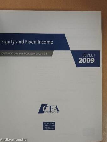 Equity and Fixed Income 2009/I.