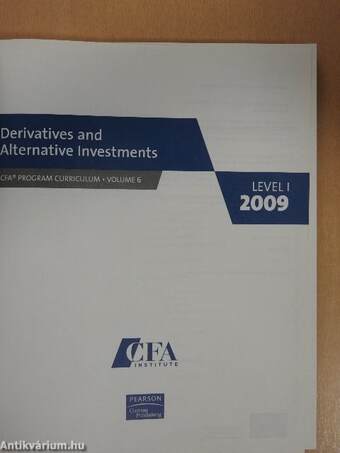 Derivatives and Alternative Investments 2009/I.