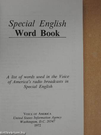 Special English Word Book