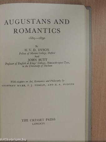 Augustans and Romantics