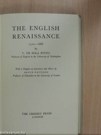 The English Renaissance