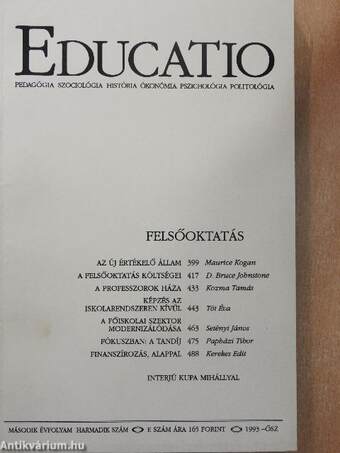 Educatio 1993. ősz