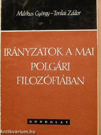 Irányzatok a mai polgári filozófiában