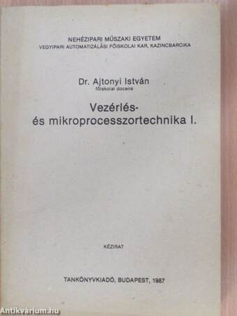 Vezérlés- és mikroprocesszortechnika I.