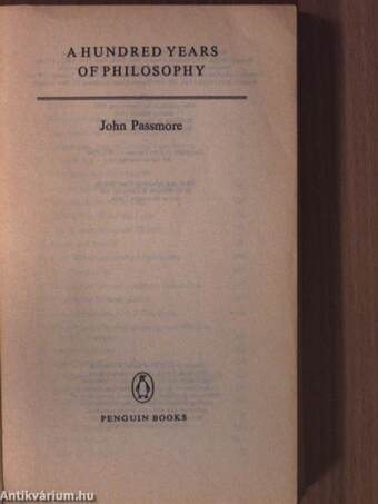 A Hundred Years of Philosophy