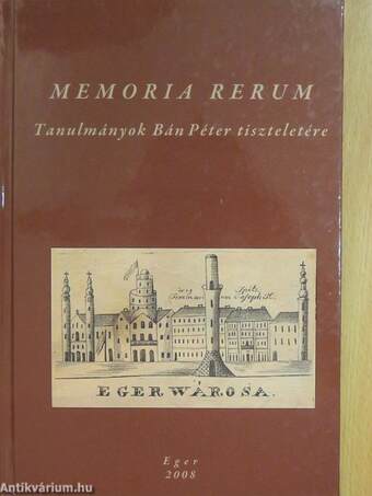 Memoria Rerum (aláírt példány)