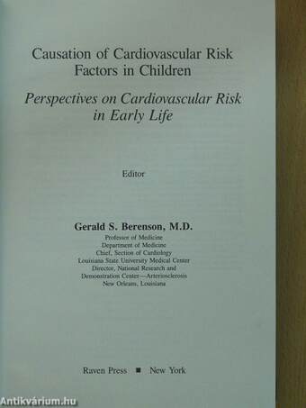 Causation of Cardiovascular Risk Factors in Children (aláírt példány)