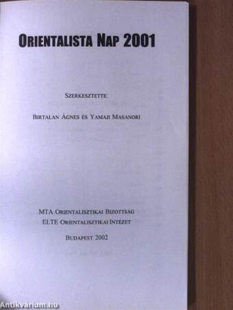 Orientalista Nap 2001