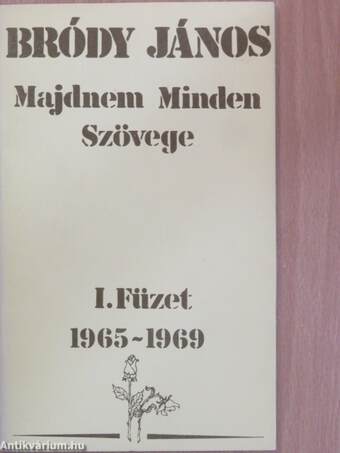 Bródy János Majdnem Minden Szövege I-V.