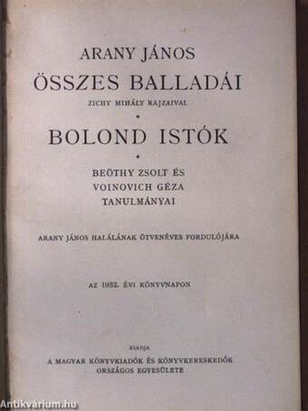 Arany János összes balladái/Bolond Istók