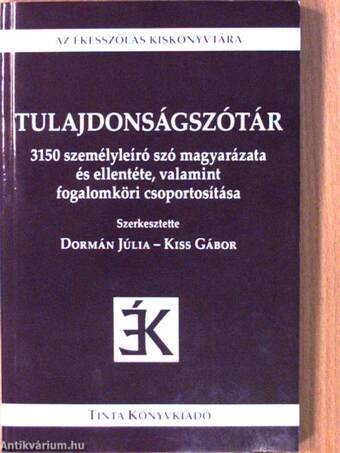 Tulajdonságszótár