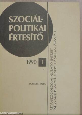 Szociálpolitikai értesítő 1990/1 I.